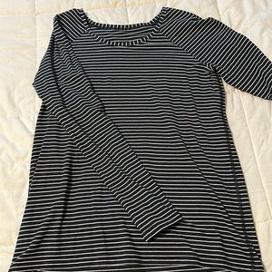 Black and white striped lululemon long sleeve